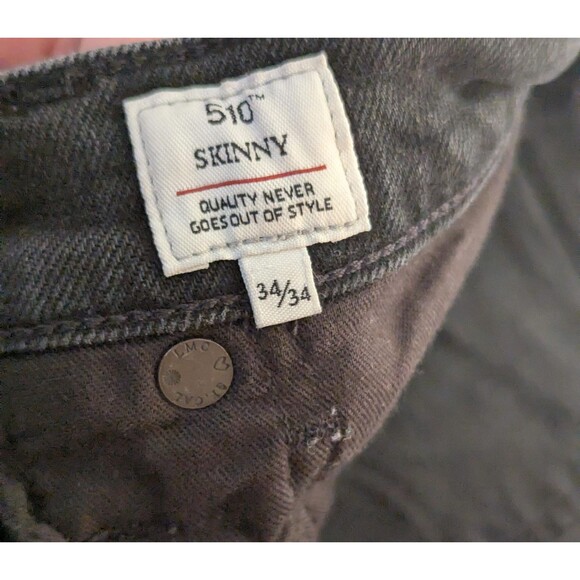 Levi's Made & Crafted 510 Skinny Jeans - Size 34x34 - Premium Dark Wash! - Picture 3 of 4